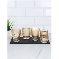 Стакан 4 штуки 200 мл Рыба / NR4 /уп 24/ в подарочной упаковке