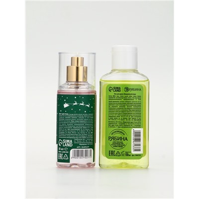 Подарочный набор новогодний «Снеговичок», гель для душа 100 мл и мист для тела, URAL LAB