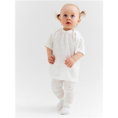 Лосины Крошка Я «Бархат», рост 92-98 см, белые