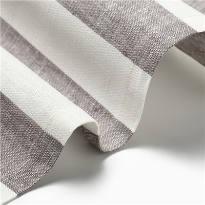 Дорожка на стол Этель Graphite 40×146 см, лен 100%, 260 г/м², белая/серая