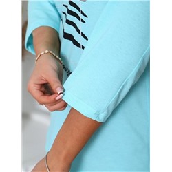 Футболка "Сильвана" (Бирюза)