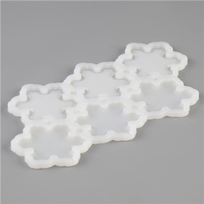 Молд силикон, «Снежинки» 17.5×13×0.3 см