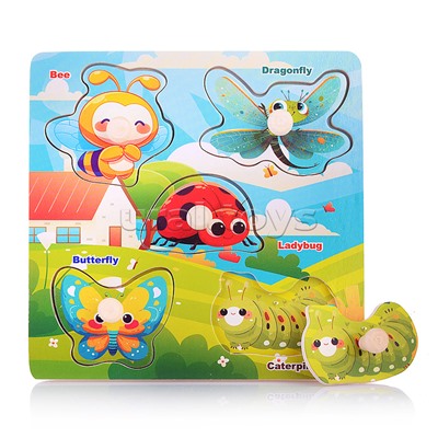 Пазл-вкладыш "Насекомые"