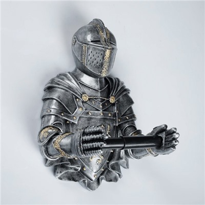 Держатель для туалетной бумаги «Рыцарь», 18×22×32 см, хром