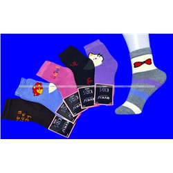 BVKU носки детские внутри махра с разными рисунками арт. С 237