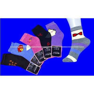 BVKU носки детские внутри махра с разными рисунками арт. С 237