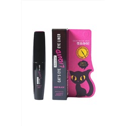 Jigott Водостойкая жидкая подводка для глаз / Cat's Eye Waterproof Liquid Eyeliner Deep Black, глубокий черный KRISTALLER, 1111516
