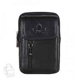 Сумка мужская кожаная 32717Z black Zinimsk