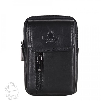 Сумка мужская кожаная 32717Z black Zinimsk