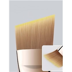 Kristaller Кисть макияжная для нанесения тона плоская скошенная, нейлон, черный, 17 см 27909