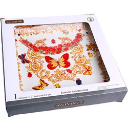 30785 Блюдо квадратное 22х22см Романтика доломит LR (х36)