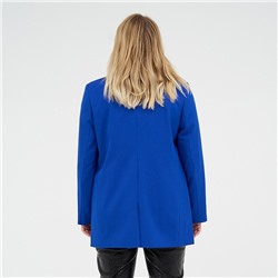 Пиджак женский с поясом MIST plus-size, размер 58, синий