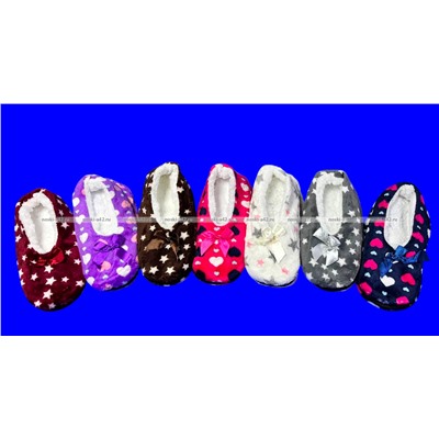 2 пары ПОДАРОЧНЫЙ НАБОР Носки-тапочки женские внутри с мехом