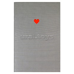 Блокнот 32 л, "Сердечко на полосках" 120х185 мм,