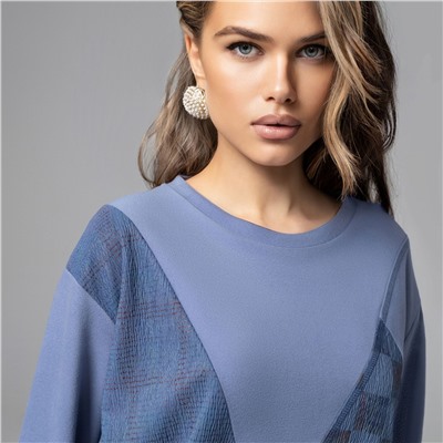 Лонгслив уютный, Стиль вне закона (голубой)