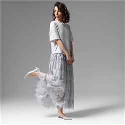 Платье комбинированное с кружевом, Откровенный шик