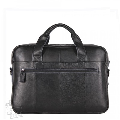 Портфель мужской кожаный 11018Z black Zinimsk