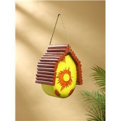 Подвесной декор «Скворечник», 23×15×18 см, дерево, жёлто-коричневый