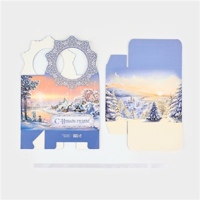 Коробка новогодняя складная «Зимняя сказка» 12×21×5 см