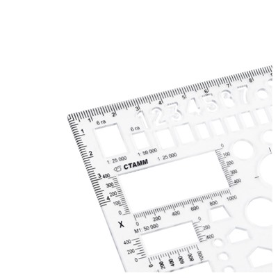 Линейка офицерская  20 см ТТ03 гибкая, печатная шкала Стамм