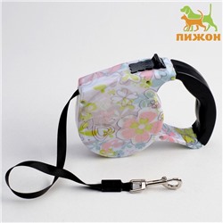 Рулетка, 5 м, до 15 кг, резиновая ручка, разноцветная