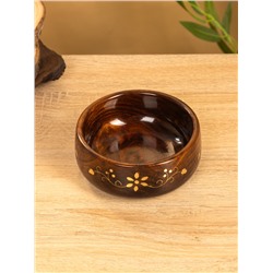 Чаша «Стебель», 12×12×5 см, дерево шишам