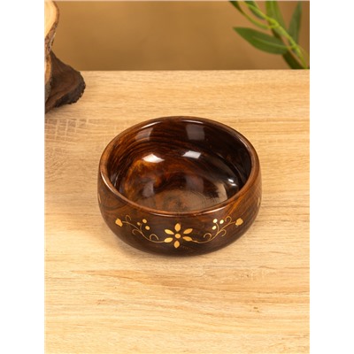 Чаша «Стебель», 12×12×5 см, дерево шишам