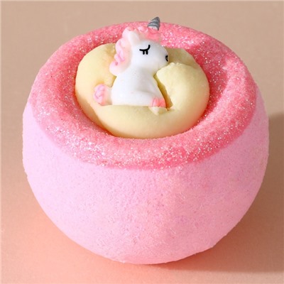 Бомбочка с игрушкой ЧИСТОЕ СЧАСТЬЕ «Единорог», 130 г, Новый Год