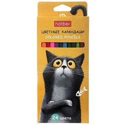 Карандаши 24цв "Пушистый философ" трехгранные (094021) Хатбер