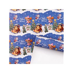 Упаковочная бумага «Пёсики» 70×100 см