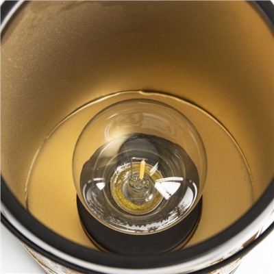 Фигурка светящаяся RISALUX «Закат в лесу», LED-ночник, 3×ААА, чёрный, 12×12×20.5 см