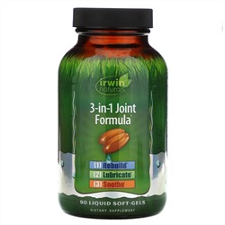 Irwin Naturals, Комплекс для суставов 3-в-1, 90 мягких гелевых капсул