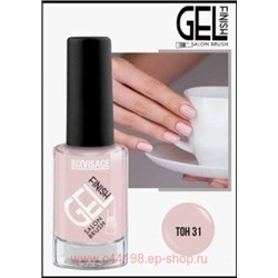 LUXVISAGE Лак для ногтей Gel Finish тон 31 розовый пастельный 9 гр