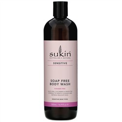 Sukin, Soap Free Body Wash, Sensitive, 16.91 fl oz (500 ml)