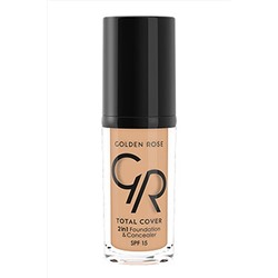 Крем-консилер тональный для лица GR Total Cover 2in1 Foundation & Concealer - 004 2в1 КОСМЕТИКА ИЗ ТУРЦИИ, 1097208