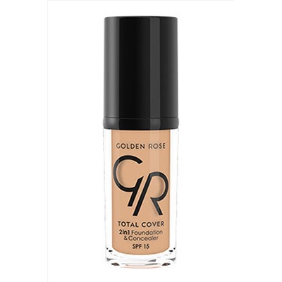 Крем-консилер тональный для лица GR Total Cover 2in1 Foundation & Concealer - 004 2в1 КОСМЕТИКА ИЗ ТУРЦИИ, 1097208
