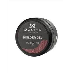 MANITA Гель моделирующий для ногтей светоотражающий / Builder Gel Reflective №09, 15 мл 28238