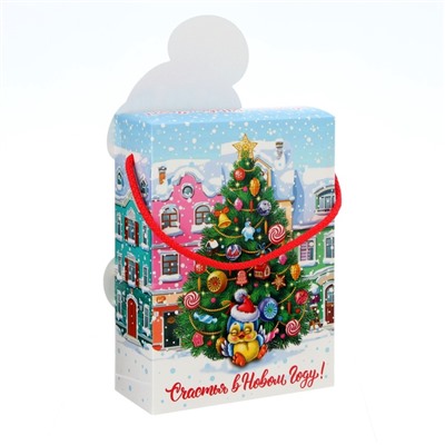 Подарочная новогодняя коробка «Сладкоежка», упаковка, 14×5.5×19 см