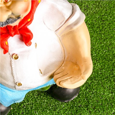 Садовая фигура из полистоуна «Повар», h=48 см