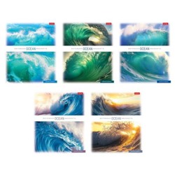 Тетрадь  48л линия с пластиковой обложкой "Ocean" (091629) Хатбер