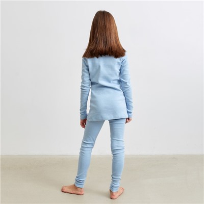 Термобельё для девочки (лонгслив, легинсы) цвет голубой, рост 146 см