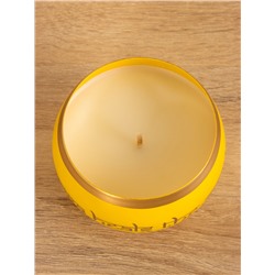 Свеча в чаше Yoga heal the soul, 200 г, 8.5×7 см, соевый воск, жёлтая