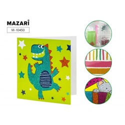 Алмазная мозаика-открытка 15х15 см "Открытка своими руками" ДИНО M-10450 Mazari