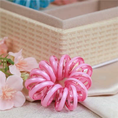 Резинка-пружинка для волос 5 см / QQ67-11 /уп 100/микс