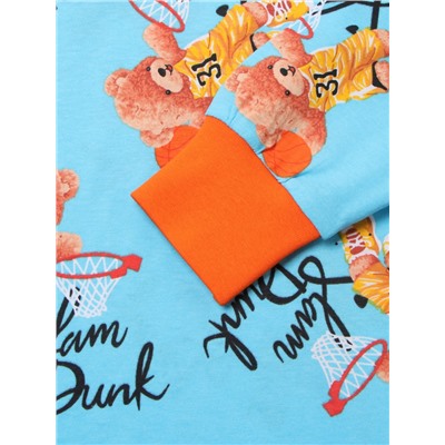 Пижама для мальчика «Мишка», голубая, рост 98 см