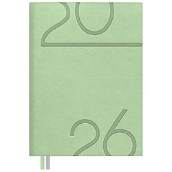 Ежедневник 2026 г. А6+ 352 стр. 70304 "ЛЕЗЕРЕТТО СВЕТЛО-ЗЕЛЕНЫЙ. #ДУМАЙ КАК МИЛЛИАРДЕР" кожзам,2 ляссе Феникс