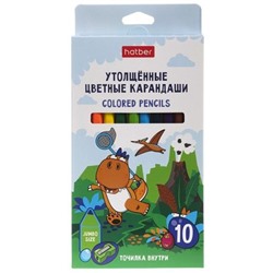Карандаши 10цв с точилкой JUMBO "ДИНОСАД" CS_091772 (091772) Хатбер