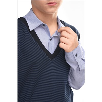 Джемпер-рубашка для мальчика Happyfox