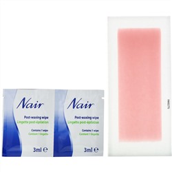 Nair, Средство для удаления волос, восковые полоски, для ног и тела, 40 восковых полосок + 6 салфеток