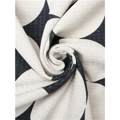 Плед с бахромой «Этель» Illusion, 130×180 см, белый